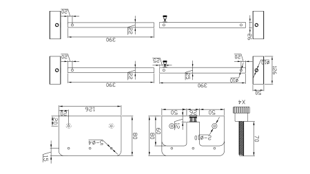 SINK SUPPORT BARS - The 1810 Company