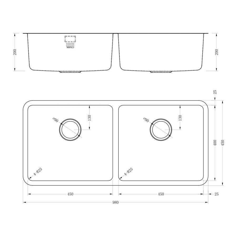 LUXSOPLUSDUO25 450/450 Stainless Steel. - The 1810 Company